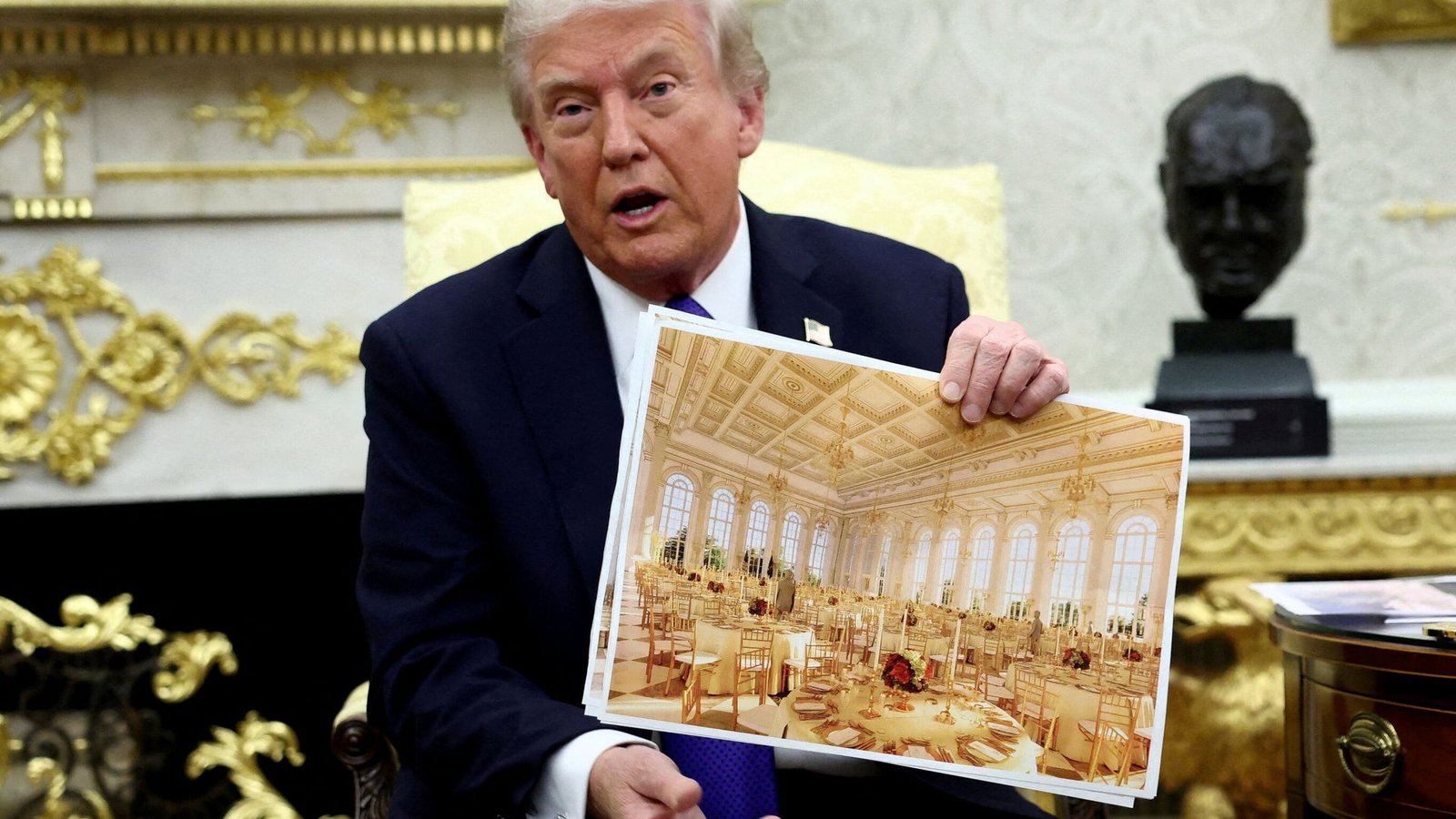 Trump voices outrage after judge orders halt to White House ballroom project